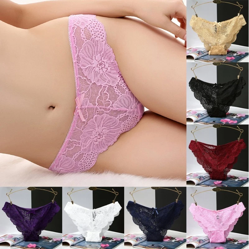 Höschen Unterwäsche durchsichtig Gummibund Dessous atmungsaktiv Schlüpfer - Bild 3 von 4