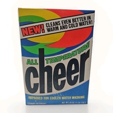 NOS Vtg CHEER All Temperature Detergent 20oz 1970s NOS TV Movie Prop Retro