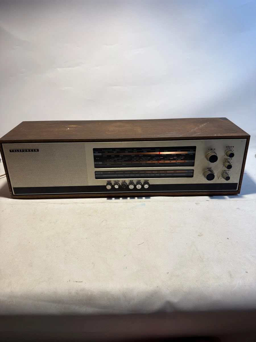 Téléfunken F105 Radio Collector Space Age – Vintage Rouge – Pour Pièces