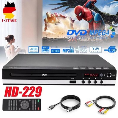 1080P DVD CD HD Spieler mit HDMI USB AV Anschluss Fernbedienung für TV Player