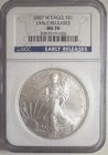 U.S. Mint 2007-W American Silver Eagle $1 NGC MS70 Early Releases 3083519-026