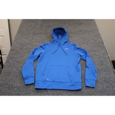 Nike Fit Therma Hoodie Youth Medium Blue Pullover Sweatshirt Size 8-10