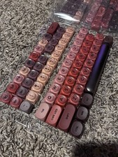 132 Keys PBT Jelly Keycaps MOA Profile Red Fits 61/64/87/104/108 MX Switch