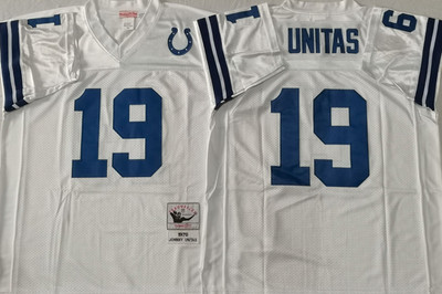 Johnny Unitas Baltimore Colts Home Football Jersey - NWT - Multiple Sizes