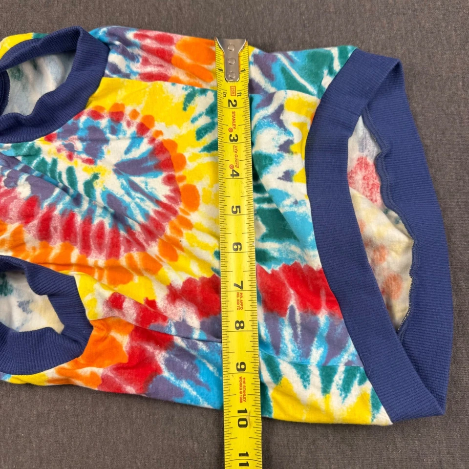 Old Navy Tie Dye Dog Shirt Pet Apparel Blue Trim Size Medium - Image 3 of 4