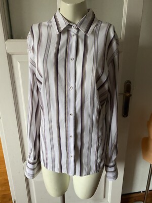 Gerry Weber Shirt Stripe Size 20 Collared 