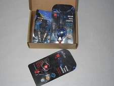 ABCO TECH FRONT & REAR ALUMINUM LED BIKE LIGHT SET 2 VALVE WHEELS LIGHTS WATERPR