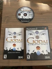 GODAI Elemental Force PS2 (2002) Complete W/Manual CIB Tested