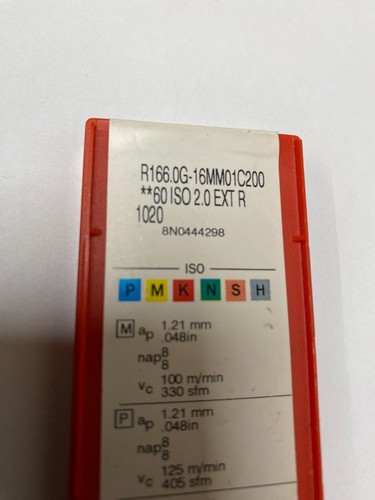 SANDVIK R166.0G-16MM01C200 1020 10 piezas - Imagen 5 de 7