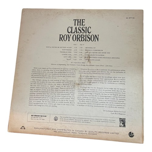 The Classic ROY ORBISON Vinyl Lp SE-4327 Original MGM Shrink! - Picture 2 of 6