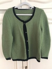 Damentrachtenstrickjacke gr&uuml;n, Gr. 38, neu!