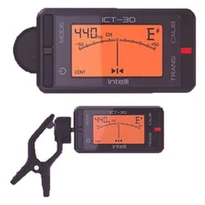 Intelli ICT-30 Chromatic Clip-On Tuner for Guitar, Bass, Uke, Violin