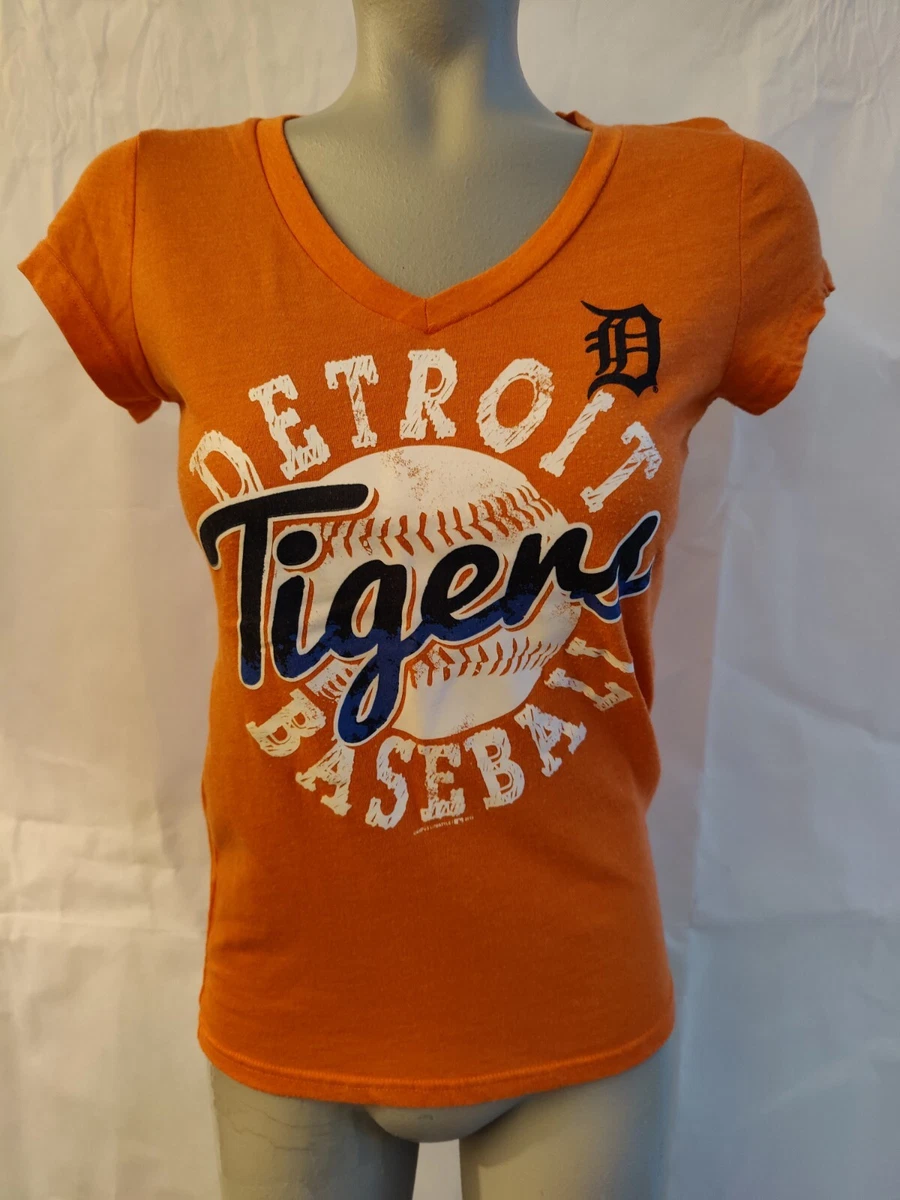 Genuine Merchandise by Campus Lifestyle Orange DETROIT TIGERS Top T Shirt  Size S