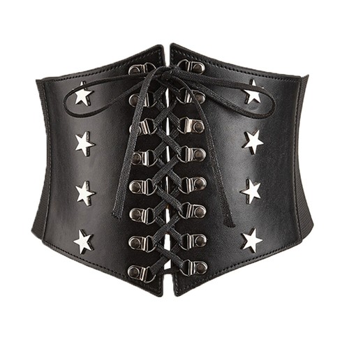 Breiter-Korsettgürtel Für Damen-Kunstleder Schlankheitsgürtel Für-Kleid-K - Bild 5 von 22