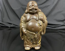 Vintage Art Sculpture Statue Jaru Buddha Male Sculpture Some Damage