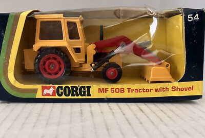 CORGI 54 MF 50B Tractor Shovel コーギー ショベル Corgi 54 Massey Ferguson MF 50B Tractor with Shovel | eBay