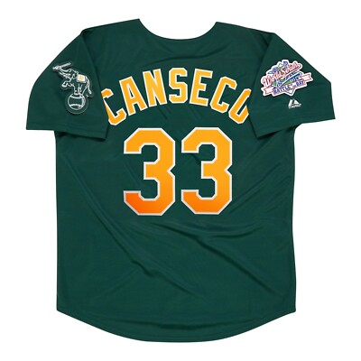 Jose Canseco Oakland Athletics 1989 World Series Alternate Green