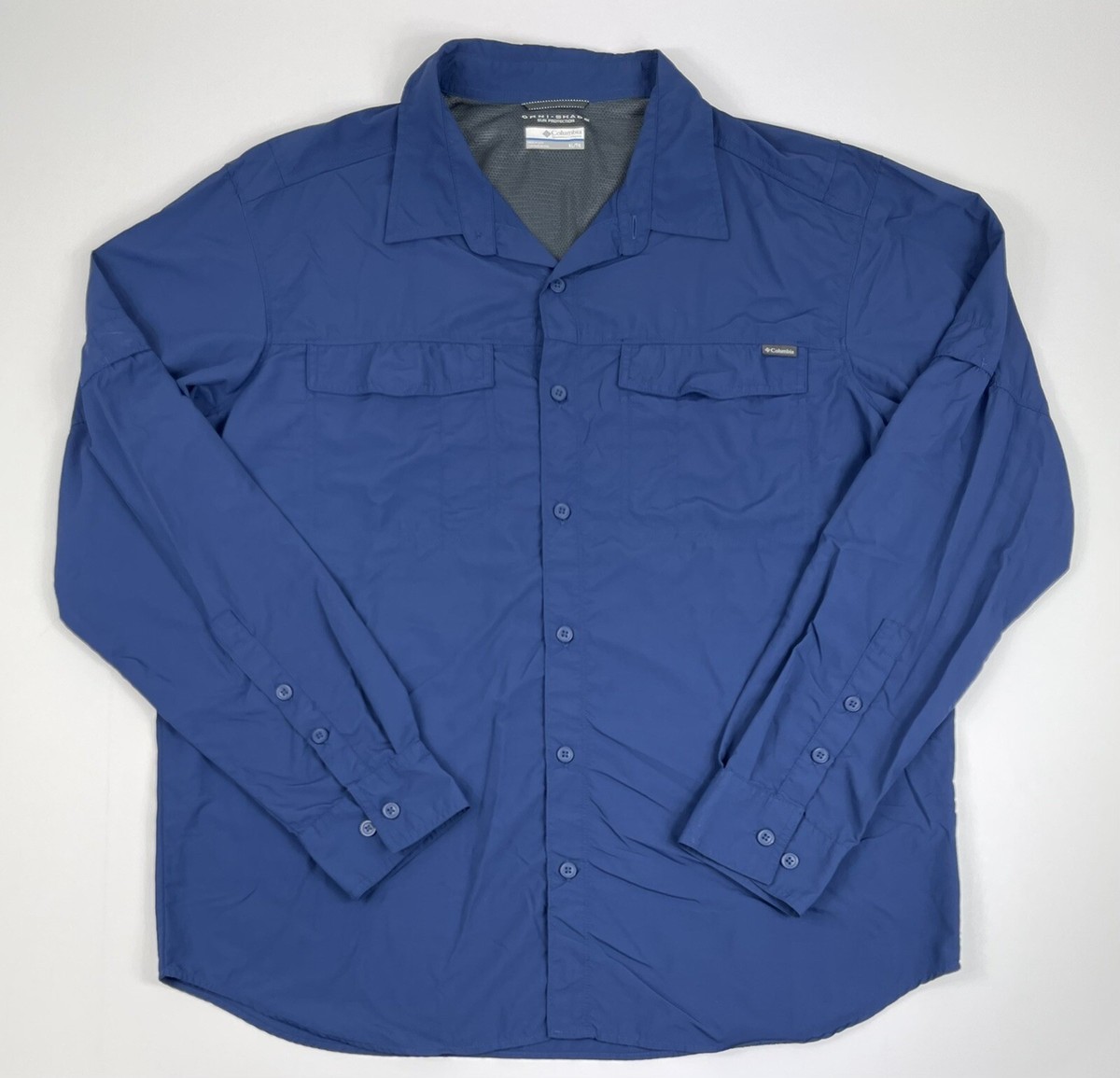 Chemise Columbia PFG Omni-Shade - Manches Longues - Bleu Pêche - Taille Homme XL - Occasion