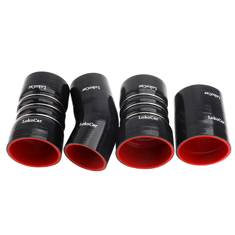 Intercooler Boot Kit Silicone Hose 5mm T-Clamp Fits For 2003-2007 Ford F250 F350 - Image 4 of 4