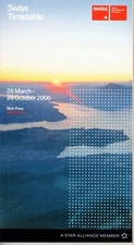 Swiss Air Lines System Timetable - 26 March 2006