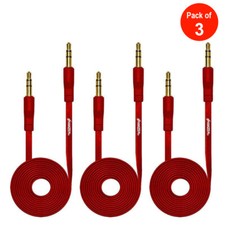 3X AMZER 3ft 3.5mm Stereo Audio Cable