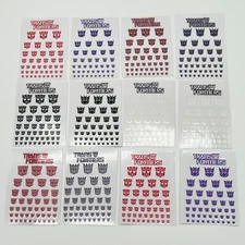 Transformers Autobot & Decepticon Logo Stickers: Authentic G1 Decal Sign Sticker