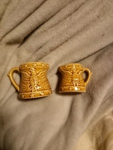 Patriotic Eagles and stars measuring cups Japan set of 2 amber waves of grain