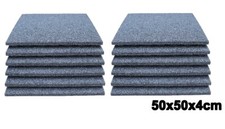 12x GS40 Fallschutzmatten Schwarz Spielplatzmatte Gummi Fallschutzplatte Garten