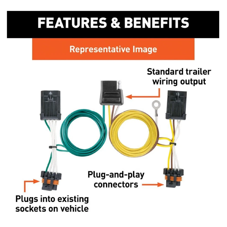 Cableado Curt 55326 para Crown Victoria / Country Squire / Mustang / Grand Marquis Foto 2 de 4