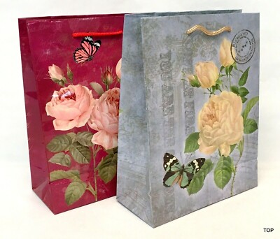 Geschenktüte 51971 Rosen Papiertüte Geschenktasche Geburtstag 25 x 34 x 8,5 cm