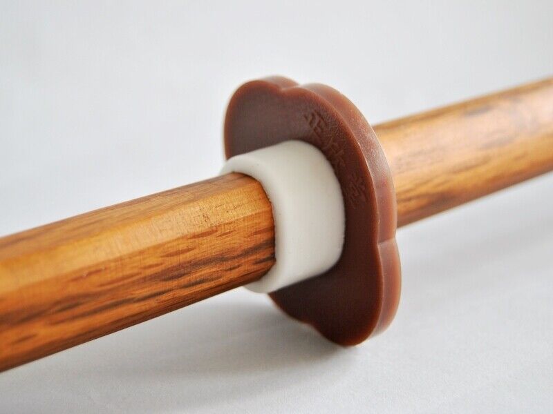 TEKKA BUDO Bokken aus Roteiche, 100 cm mit Tsuba, Japanisch Holzschwert Aikido