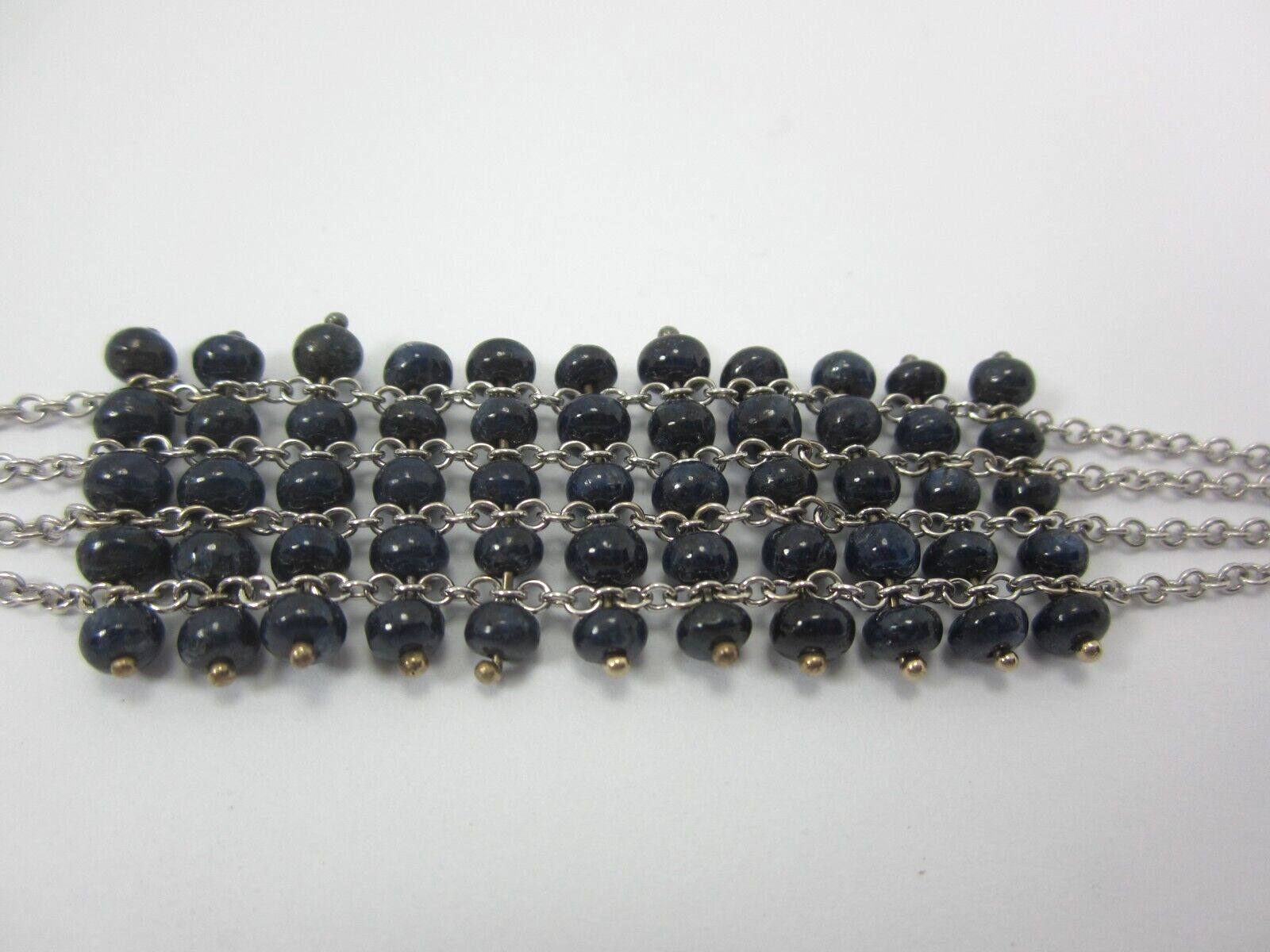 BEAUTIFUL LADIES 18K WHITE GOLD BALL/ BEAD CHAIN BRACELET 13.8G eBay