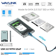 2.5" SATA USB 3.0 Hard Drive Disk HDD SSD Enclosure External Laptop Case