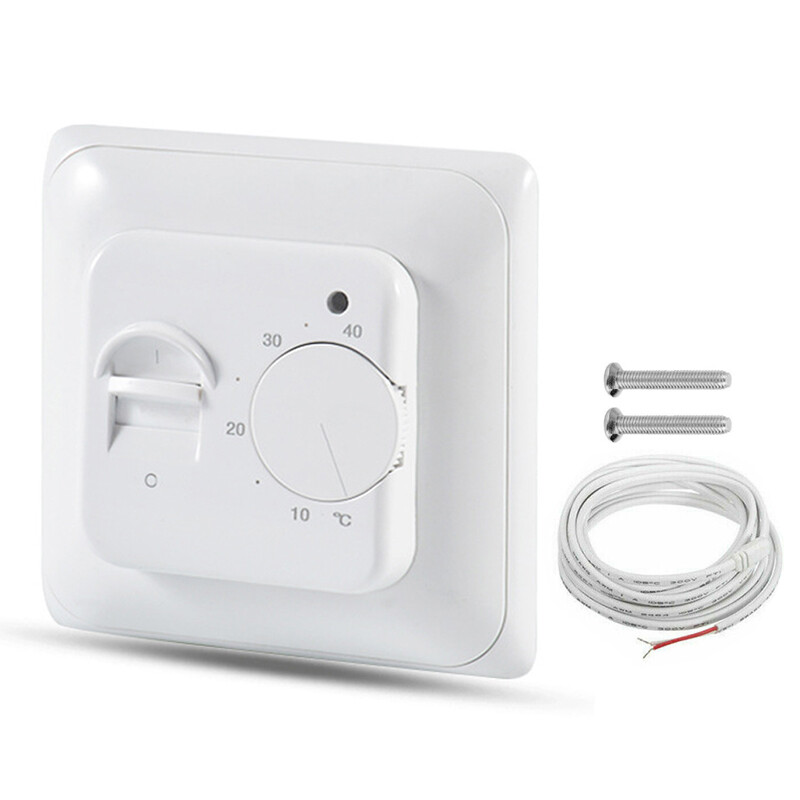 16A Electric UnderFloor Heating Thermostat Control Switch+ Floor Sensor