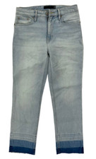 LAUREN RALPH LAUREN Women's High-Rise Straight Ankle Jeans Blue