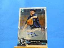 Tanner Dodson Bowman Chrome 2018 Prospects Autograph Auto