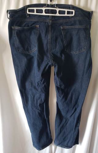 Old Navy Herren 40x30 gerade Beine dunkel gewaschen Baumwolle Jeans; kleiner Absatz ziehen - Bild 2 von 8