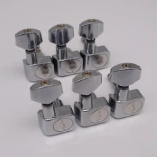 For Fender 6R Guitar Tuners Tuning Pegs Keys Machine Heads Set Right Chrome