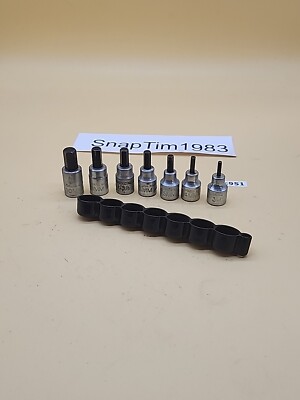 Lisle Hex Bit Socket Set 7ea 3mm-10mm