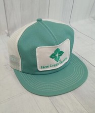 Vintage K-Products Trucker Style SnapBack "Farm Credit Services" Patch Hat/Cap