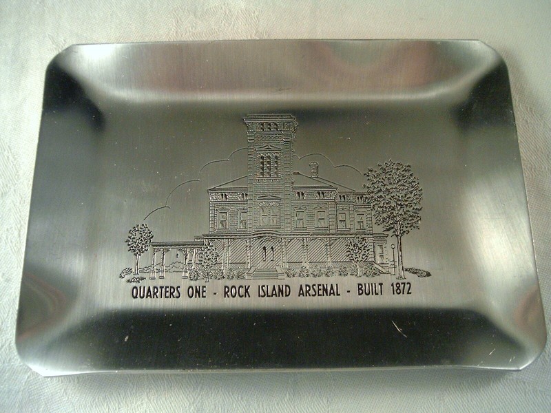 VINTAGE QUARTERS ONE - ROCK ISLAND ARSENAL - BUILT 1872,  TRAY