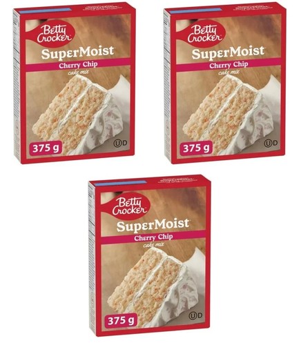 Real Cherry Chips Mix Super Moist Cherry Chip Cake Mix – 13.25oz (2 X 375g), With Real Cherry Chips, Easy To Make Easy Bake Cake Mix