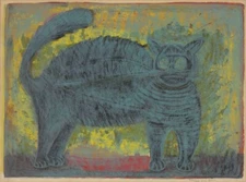 Gato (Cat) Art Print – Rufino Tamayo – Mexican Modernist Expression 1926