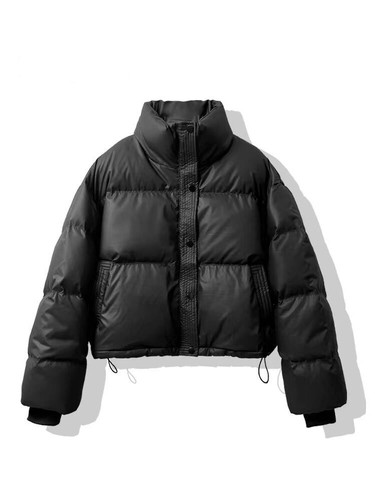 Damenmode Freizeit Stehkragen Langarm Steppjacke lockerer Kurzmantel - Bild 7 von 10
