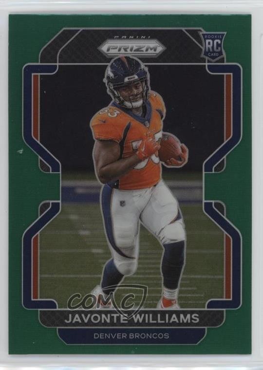 2021 Panini Prizm Rookie Green Prizm Javonte Williams #345 0b61