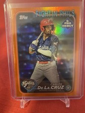 2024 Topps Pro Debut Carlos De La Cruz PD-51 Orange Foil /25 Phillies
