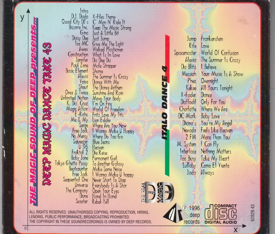 DEEP MAGIC DANCE 43 - wie Deep Dance - gebraucht - - Bild 2 von 2