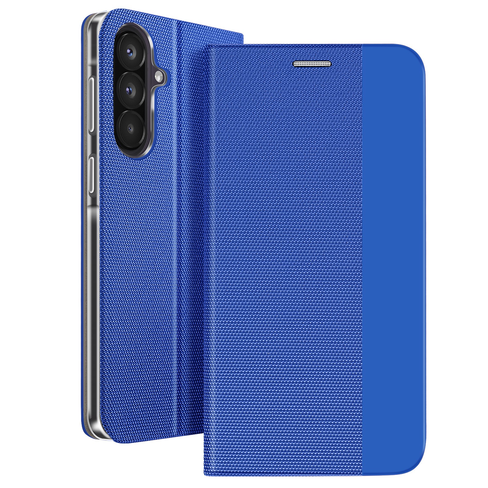 Etui en tissu bleu Avizar pour Galaxy A57 avec support visionnage