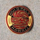 E012 Hawaii Pin: Hui O Pele, Hawaii (Volcano Erupting Lava Flow). W&H Enamel Pin — photo 1