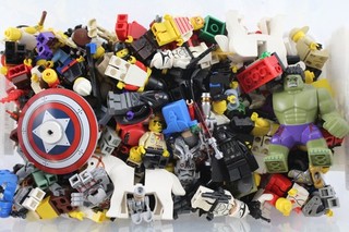 Lego Minifiguras Piezas Surtidas Personajes Lote de Trabajo 600g Inc Star Wars